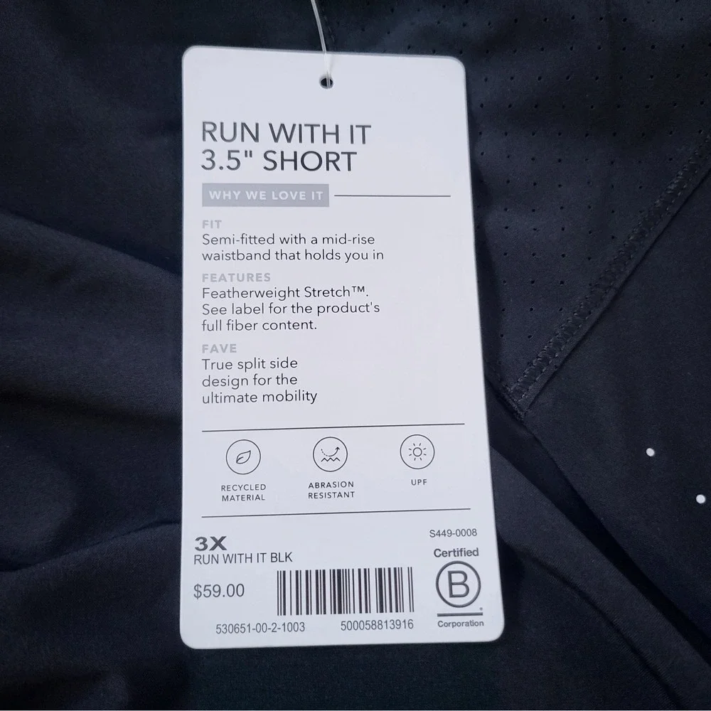 Athleta Black Run with It 3.5